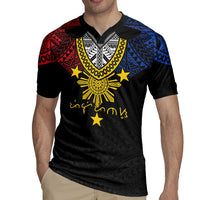 Philippines Heritage Baybayin Mix Polynesian Rugby Jersey LT7 - Polynesian Pride