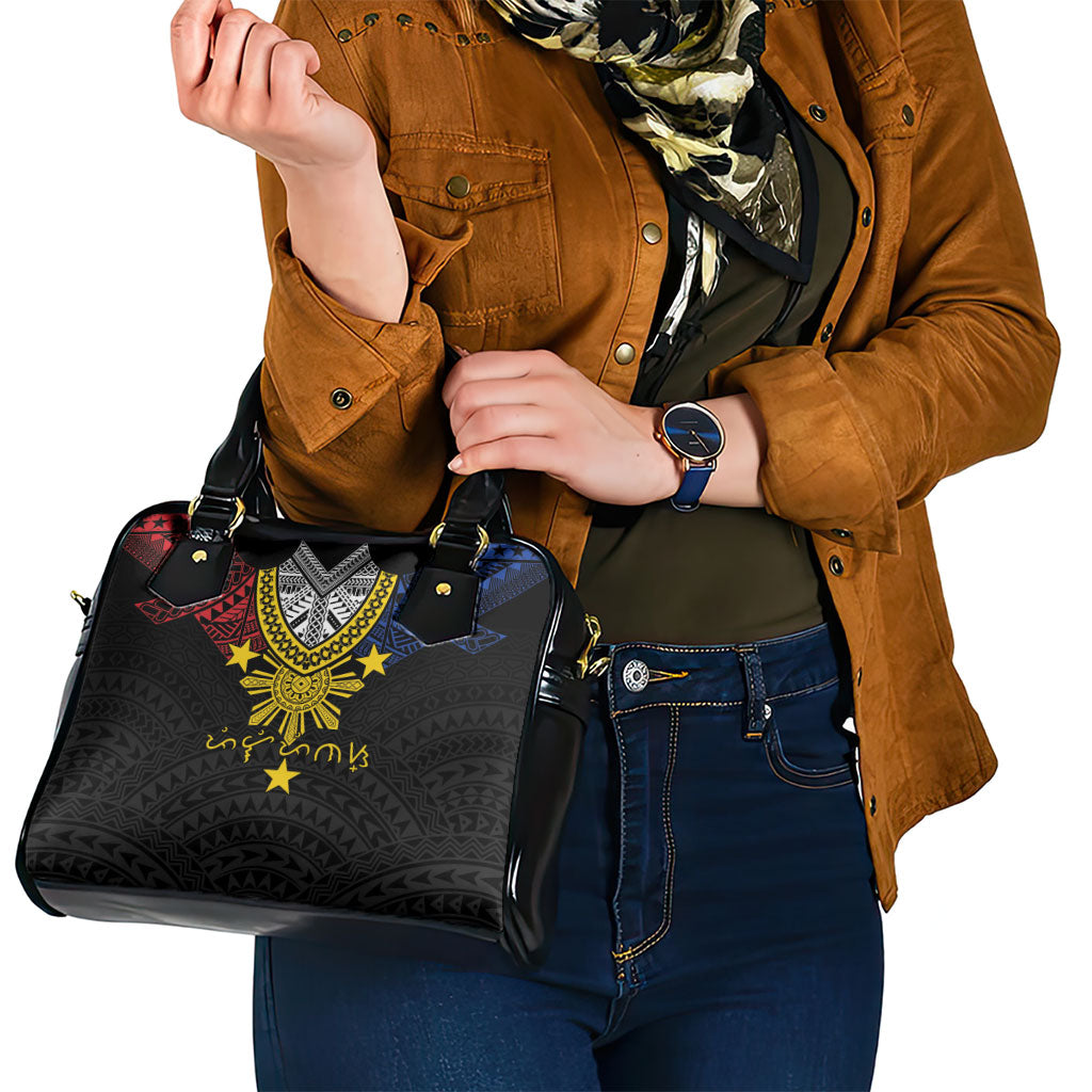 Philippines Heritage Baybayin Mix Polynesian Shoulder Handbag LT7 - Polynesian Pride
