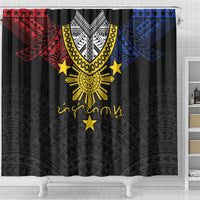 Philippines Heritage Baybayin Mix Polynesian Shower Curtain LT7 - Polynesian Pride