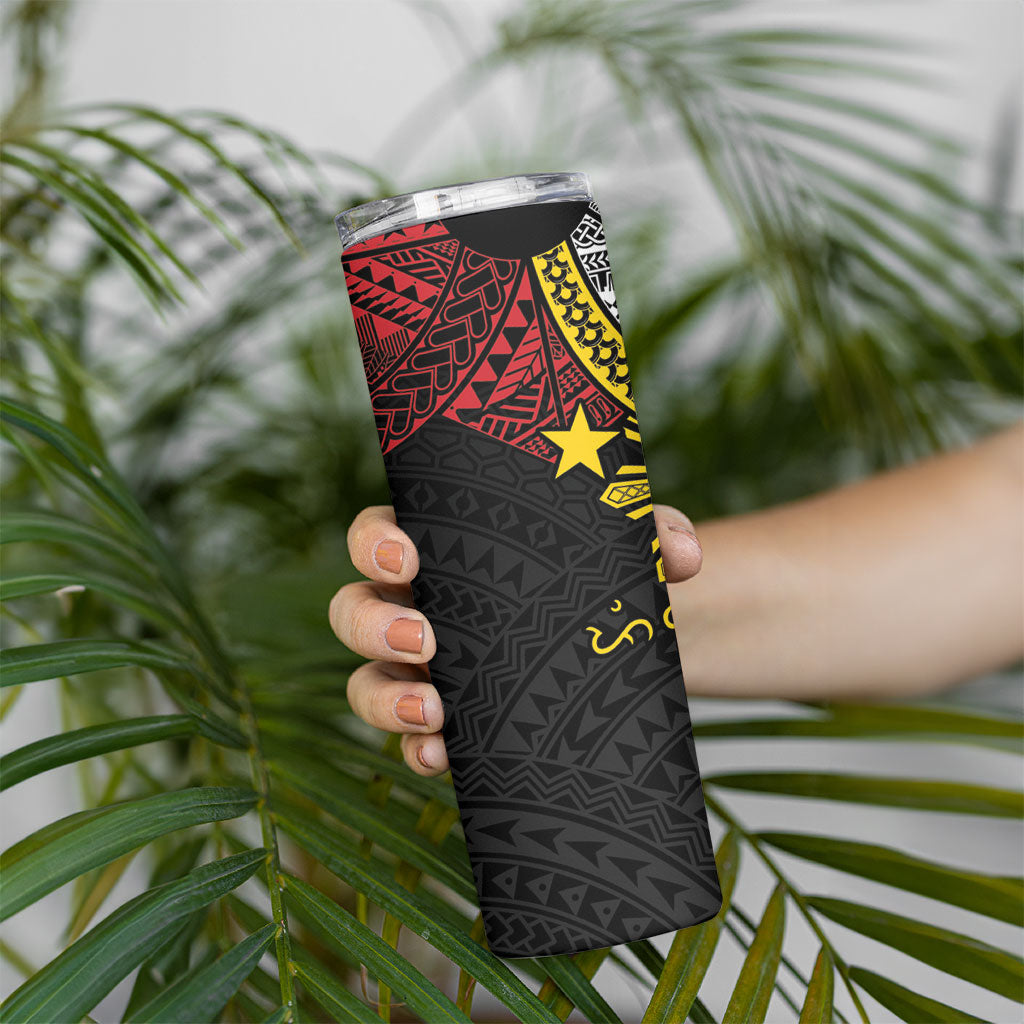 Philippines Heritage Baybayin Mix Polynesian Skinny Tumbler LT7 - Polynesian Pride