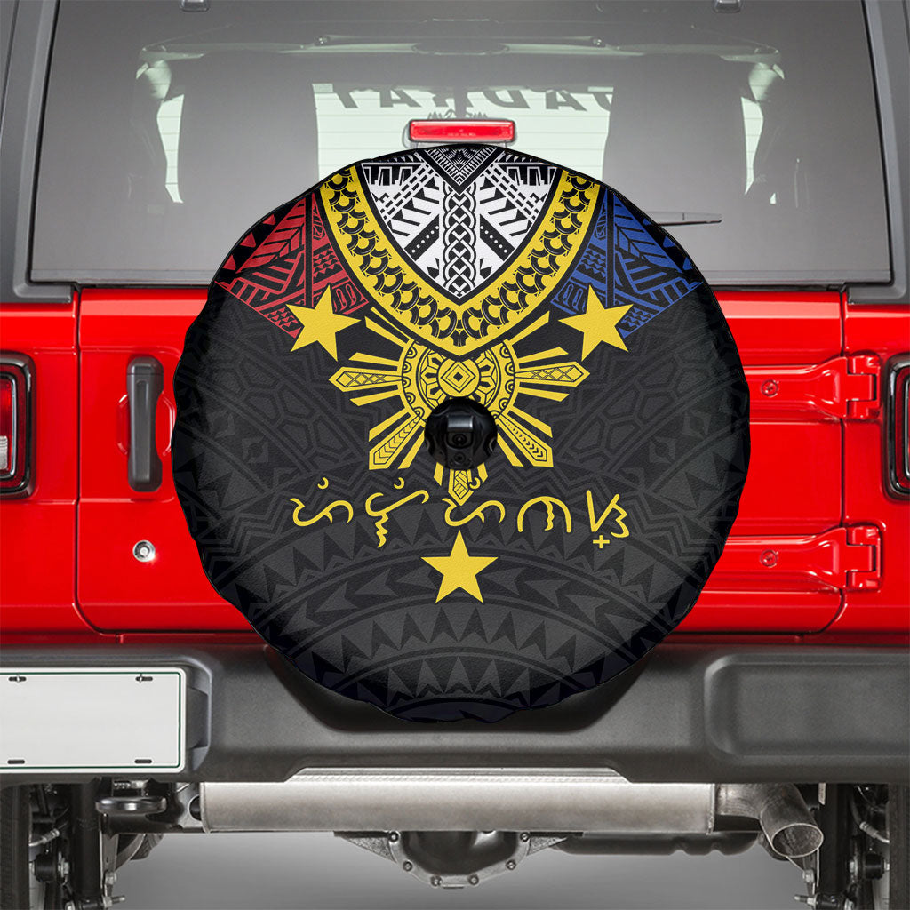 Philippines Heritage Baybayin Mix Polynesian Spare Tire Cover LT7 - Polynesian Pride