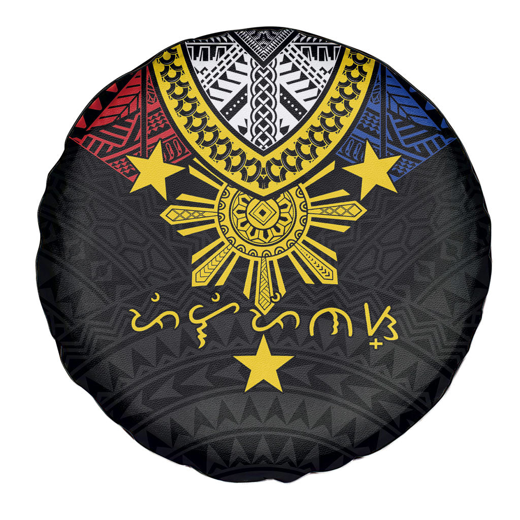 Philippines Heritage Baybayin Mix Polynesian Spare Tire Cover LT7 - Polynesian Pride