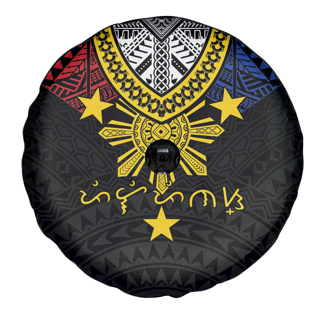 Philippines Heritage Baybayin Mix Polynesian Spare Tire Cover LT7 - Polynesian Pride
