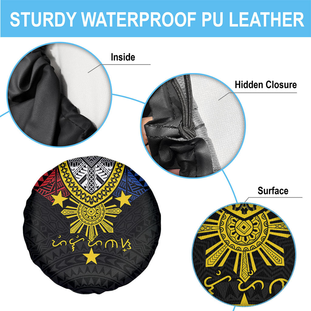 Philippines Heritage Baybayin Mix Polynesian Spare Tire Cover LT7 - Polynesian Pride