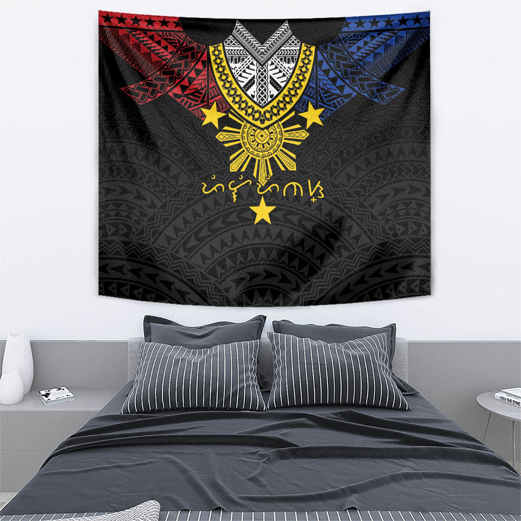 Philippines Heritage Baybayin Mix Polynesian Tapestry LT7 - Polynesian Pride