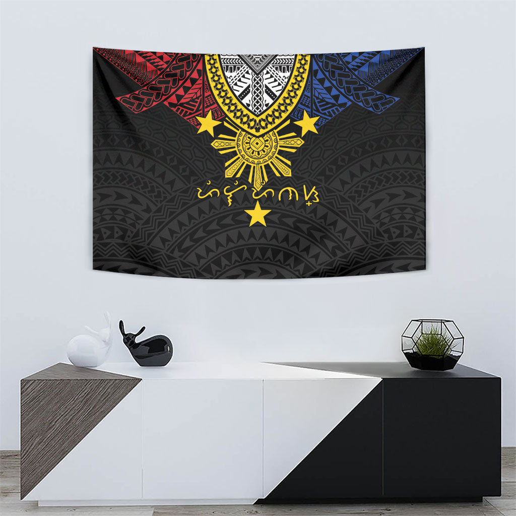 Philippines Heritage Baybayin Mix Polynesian Tapestry LT7 - Polynesian Pride
