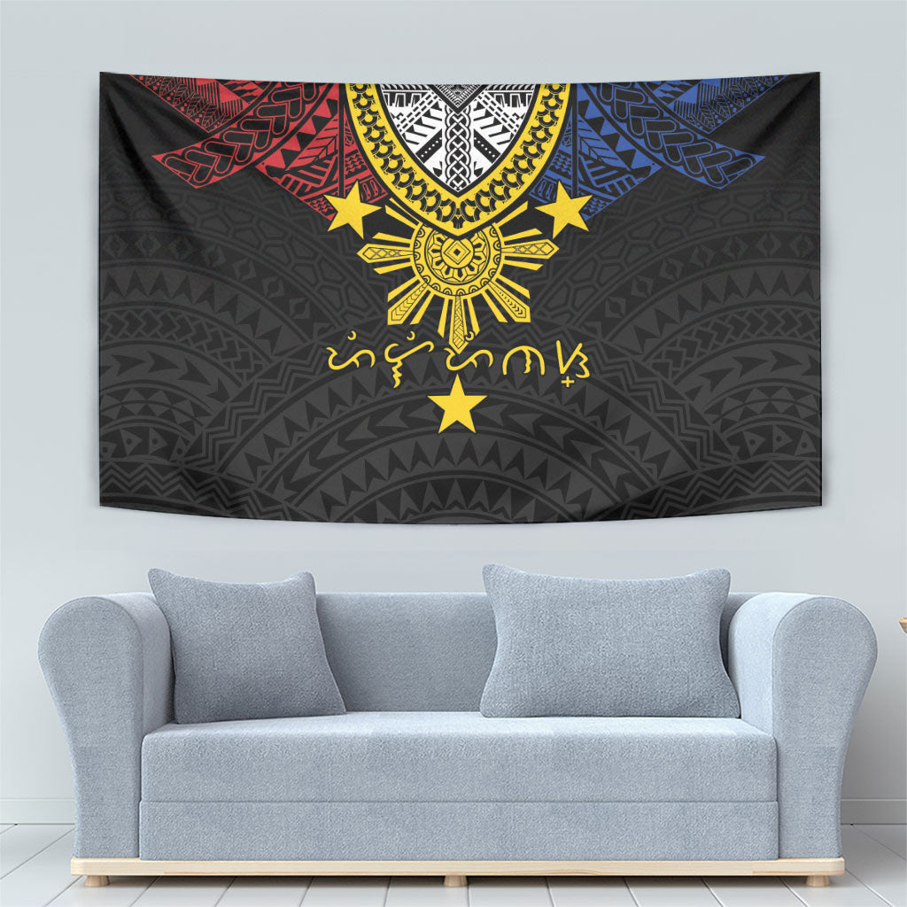 Philippines Heritage Baybayin Mix Polynesian Tapestry LT7 - Polynesian Pride