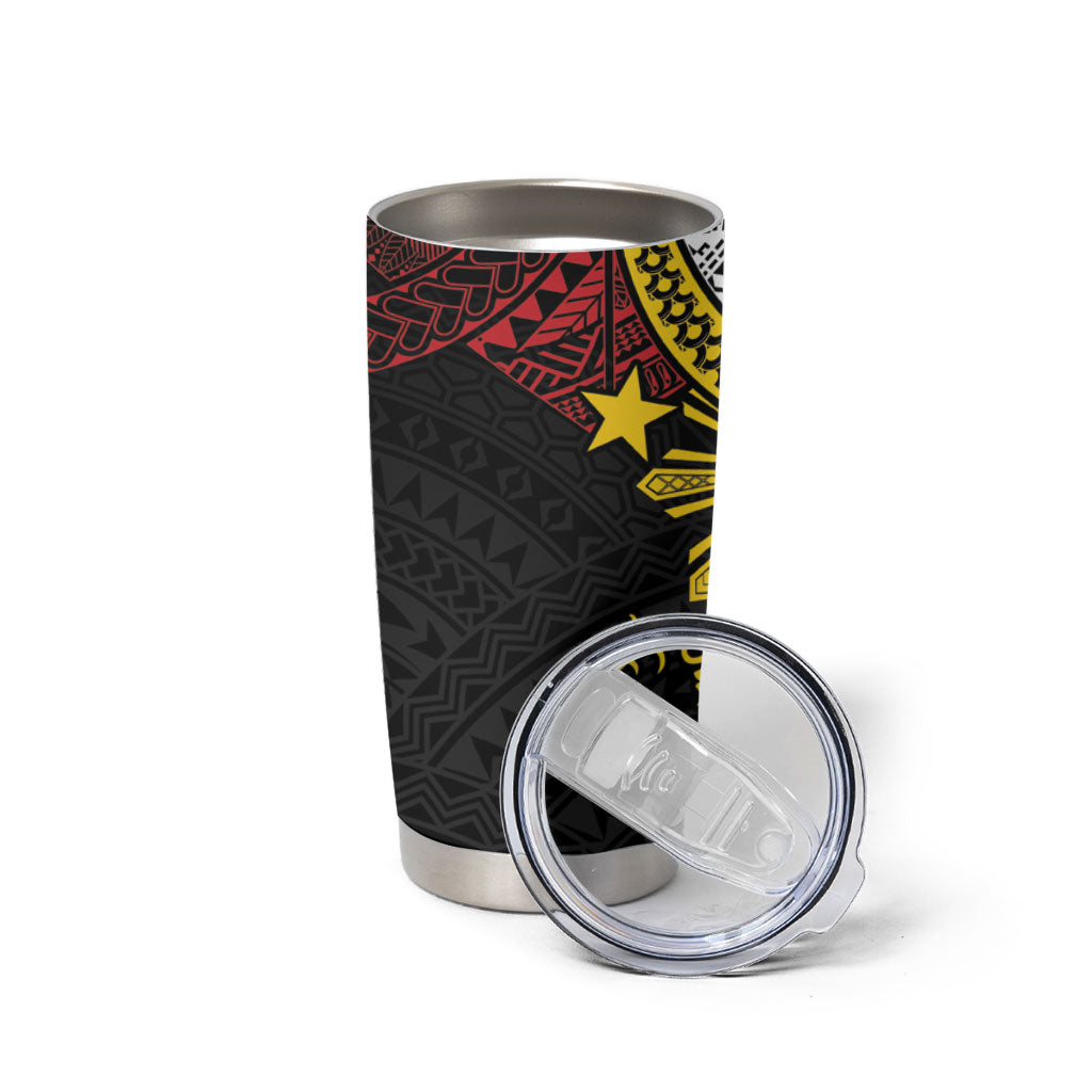 Philippines Heritage Baybayin Mix Polynesian Tumbler Cup LT7 - Polynesian Pride