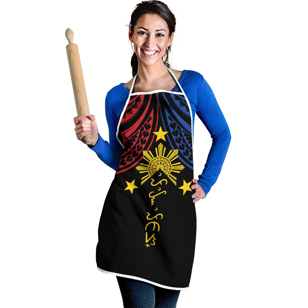 Philippines Heritage Apron Baybayin Philipinas Sun LT7 - Polynesian Pride