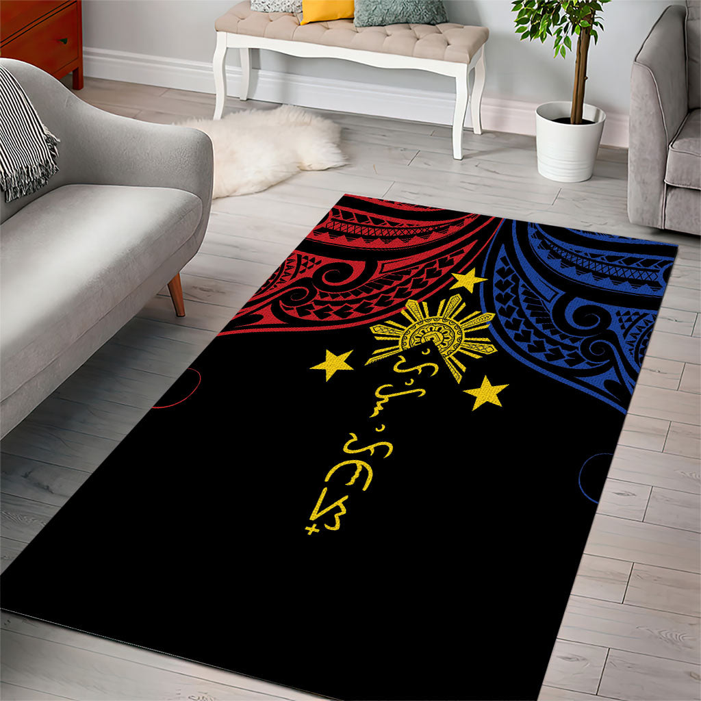 Philippines Heritage Area Rug Baybayin Philipinas Sun LT7 - Polynesian Pride