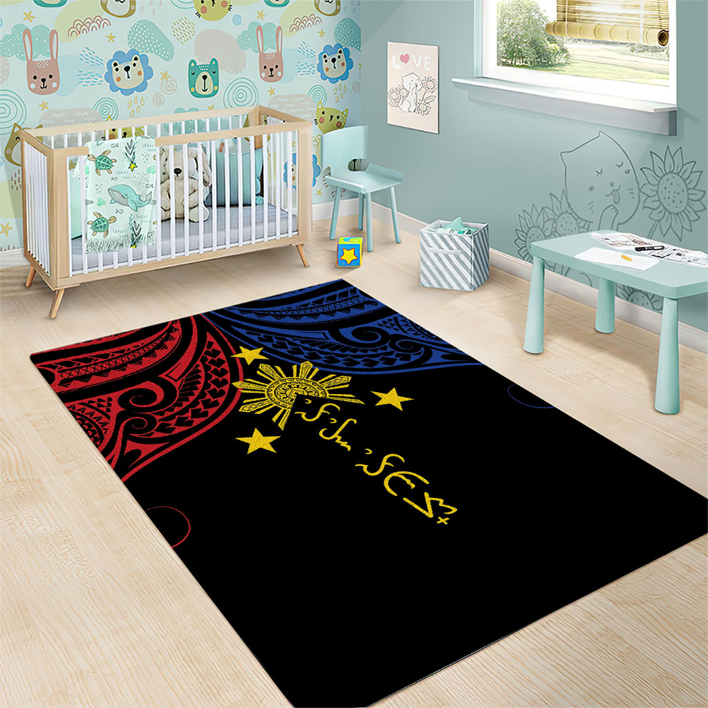 Philippines Heritage Area Rug Baybayin Philipinas Sun LT7 - Polynesian Pride