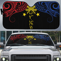 Philippines Heritage Auto Sun Shade Baybayin Philipinas Sun LT7 Black - Polynesian Pride