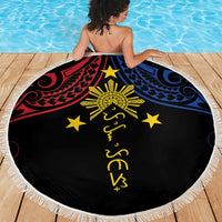 Philippines Heritage Beach Blanket Baybayin Philipinas Sun LT7 - Polynesian Pride