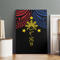 Philippines Heritage Canvas Wall Art Baybayin Philipinas Sun LT7 - Polynesian Pride
