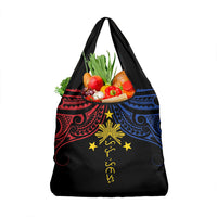 Philippines Heritage Grocery Bag Baybayin Philipinas Sun LT7 1-pack One Size Black - Polynesian Pride