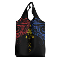 Philippines Heritage Grocery Bag Baybayin Philipinas Sun LT7 - Polynesian Pride