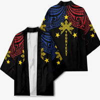 Philippines Heritage Personalized Kimono Baybayin Philipinas Sun LT7 - Polynesian Pride