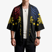 Philippines Heritage Personalized Kimono Baybayin Philipinas Sun LT7 - Polynesian Pride