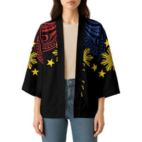 Philippines Heritage Personalized Kimono Baybayin Philipinas Sun LT7 - Polynesian Pride