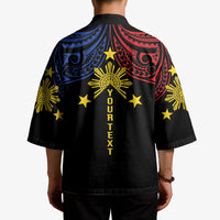 Philippines Heritage Personalized Kimono Baybayin Philipinas Sun LT7 - Polynesian Pride