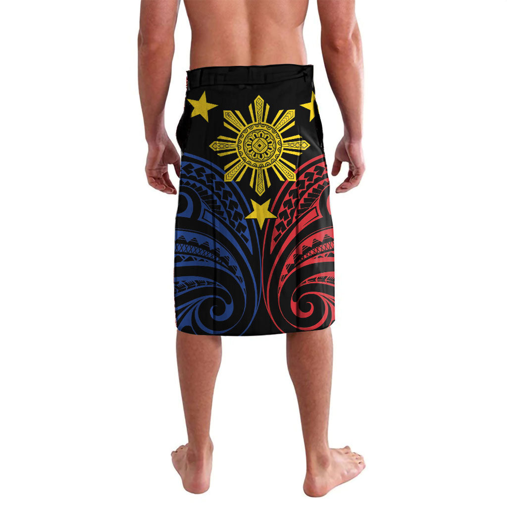 Philippines Heritage Personalized Lavalava Baybayin Philipinas Sun LT7 - Polynesian Pride