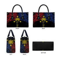 Philippines Heritage Leather Bag Baybayin Philipinas Sun LT7 - Polynesian Pride