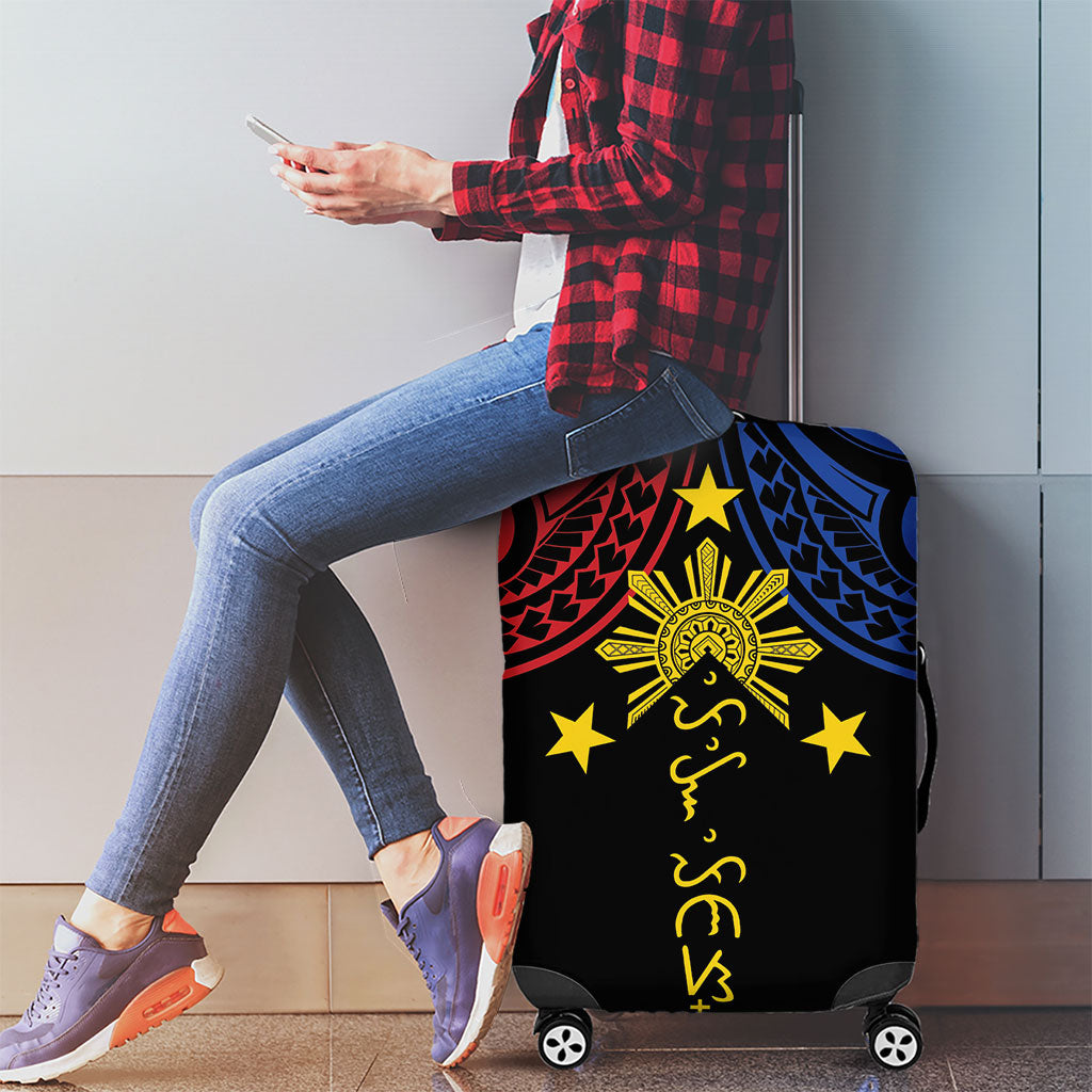 Philippines Heritage Luggage Cover Baybayin Philipinas Sun