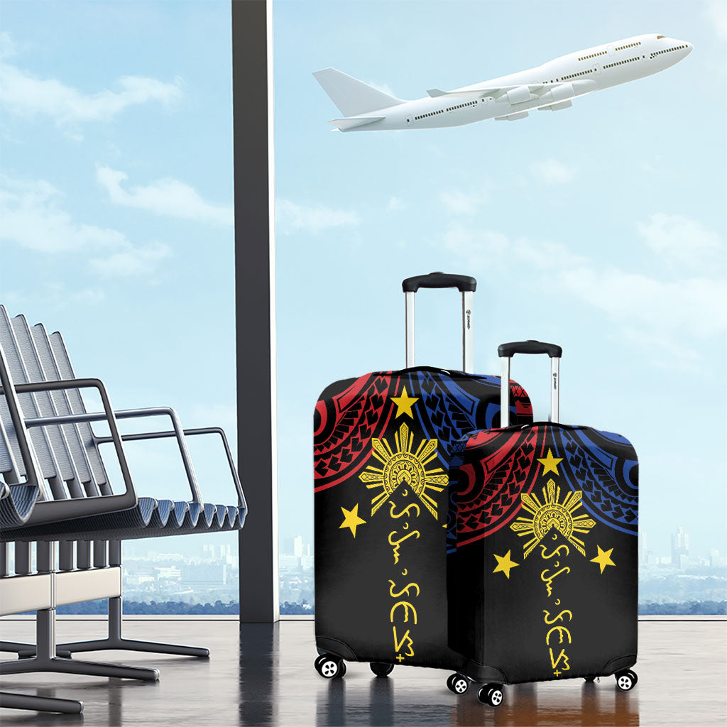 Philippines Heritage Luggage Cover Baybayin Philipinas Sun