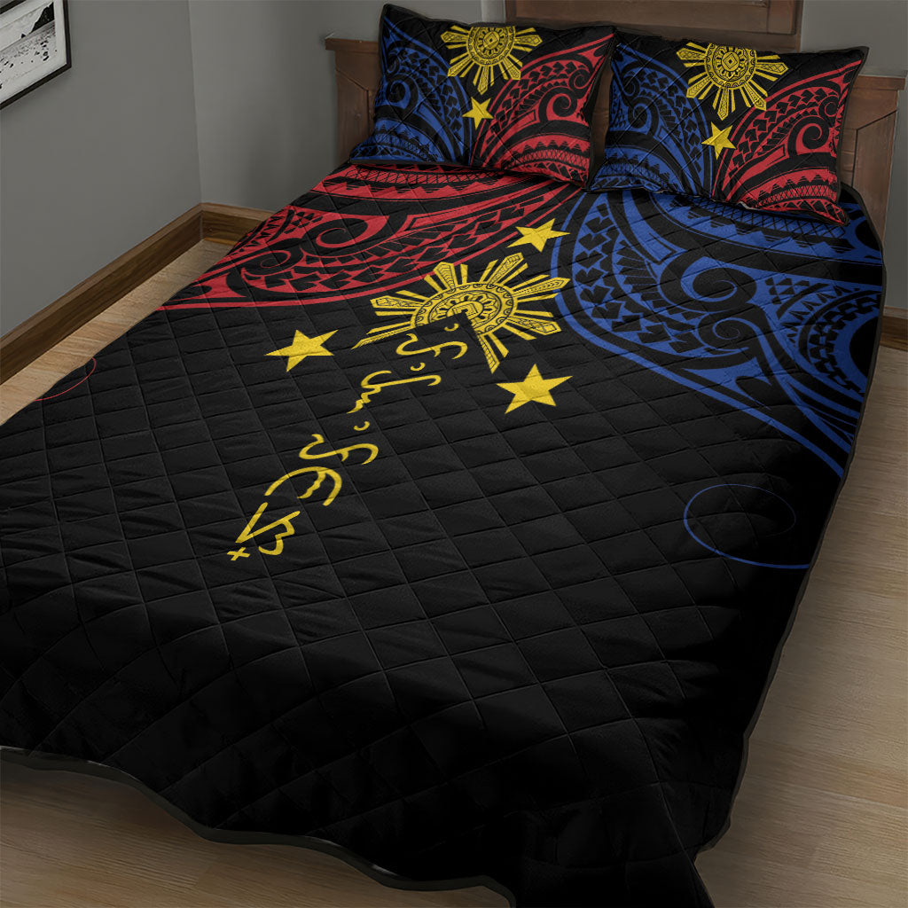 Philippines Heritage Quilt Bed Set Baybayin Philipinas Sun LT7 - Polynesian Pride