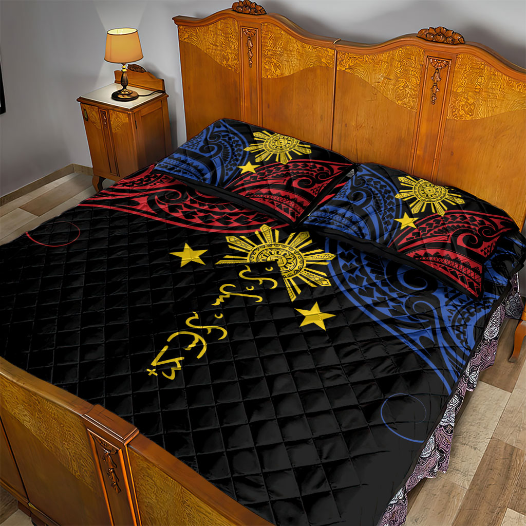 Philippines Heritage Quilt Bed Set Baybayin Philipinas Sun LT7 - Polynesian Pride