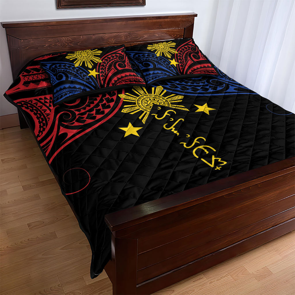 Philippines Heritage Quilt Bed Set Baybayin Philipinas Sun LT7 - Polynesian Pride