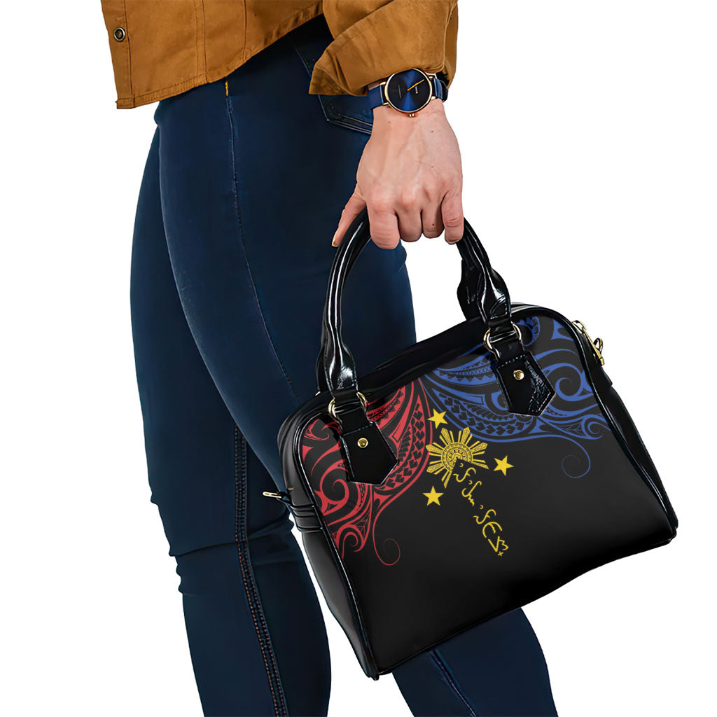 Philippines Heritage Shoulder Handbag Baybayin Philipinas Sun LT7 - Polynesian Pride
