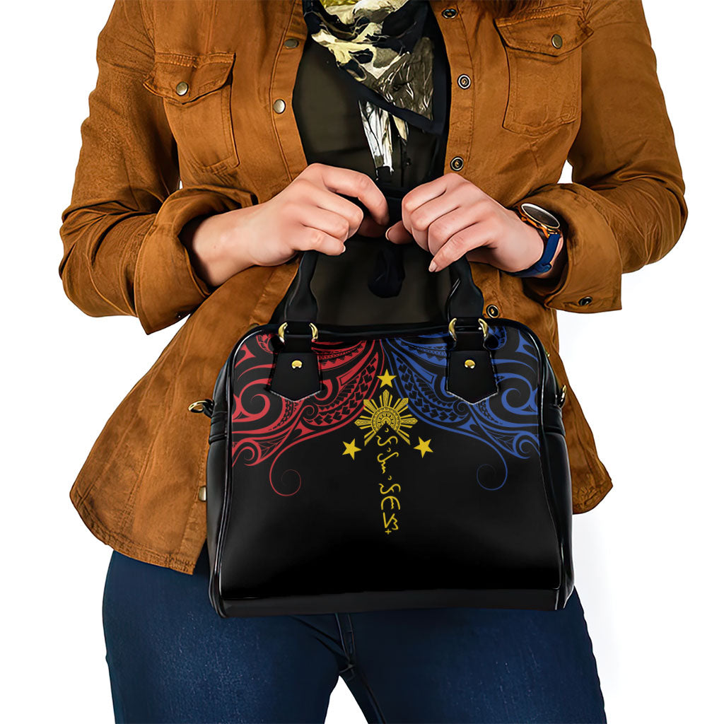 Philippines Heritage Shoulder Handbag Baybayin Philipinas Sun LT7 - Polynesian Pride