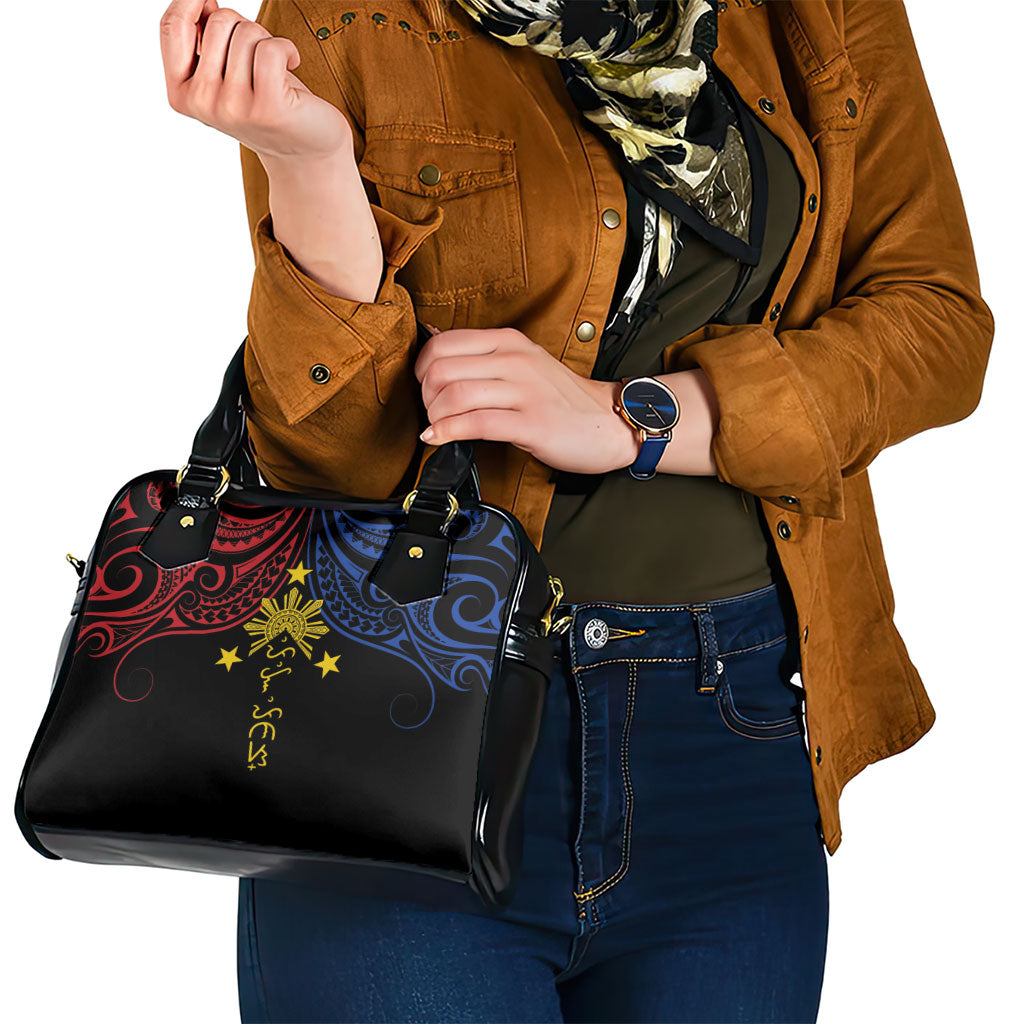 Philippines Heritage Shoulder Handbag Baybayin Philipinas Sun LT7 - Polynesian Pride