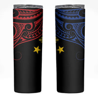 Philippines Heritage Skinny Tumbler Baybayin Philipinas Sun LT7 Black - Polynesian Pride