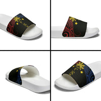 Philippines Heritage Slide Sandals Baybayin Philipinas Sun LT7 - Polynesian Pride