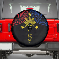 Philippines Heritage Spare Tire Cover Baybayin Philipinas Sun LT7 - Polynesian Pride