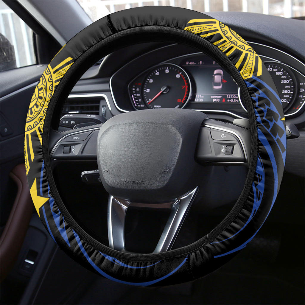 Philippines Heritage Steering Wheel Cover Baybayin Philipinas Sun LT7 - Polynesian Pride