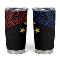 Philippines Heritage Tumbler Cup Baybayin Philipinas Sun LT7 Black - Polynesian Pride