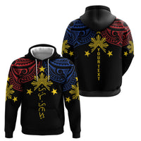 Philippines Heritage Personalized Zip Hoodie Baybayin Philipinas Sun LT7 - Polynesian Pride