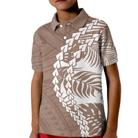 Polynesian Pride Kid Polo Shirt Polynesia Tribal - Tropical Brown LT7 Kid Brown - Polynesian Pride