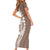 Polynesian Pride Short Sleeve Bodycon Dress Polynesia Tribal - Tropical Brown LT7 - Polynesian Pride