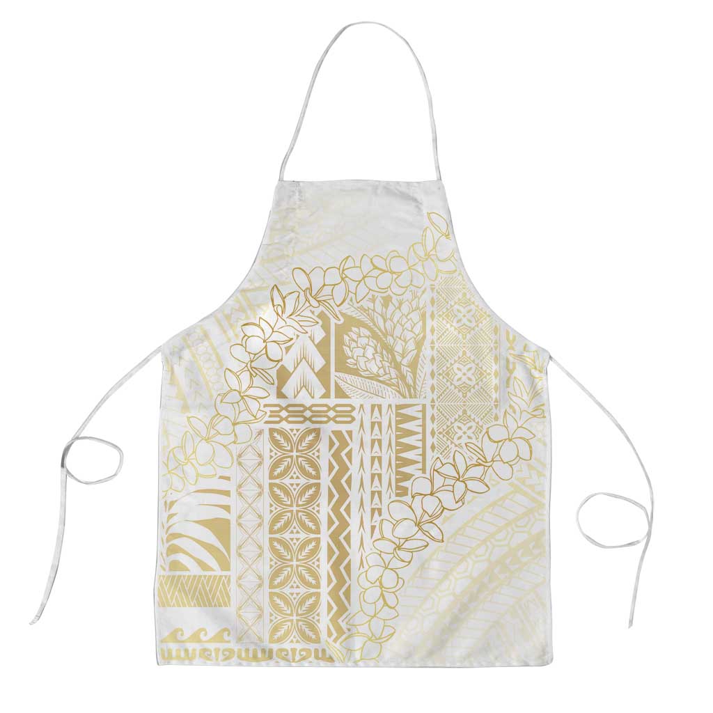 Samoa Lotu Tamaiti Mamanu Siapo Apron Golden Plumeria LT7 Gold - Polynesian Pride