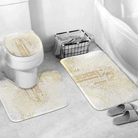 Samoa Lotu Tamaiti Mamanu Siapo Bathroom Set Golden Plumeria - Polynesian Pride