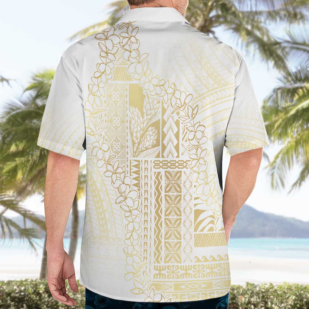 Samoa Lotu Tamaiti Mamanu Siapo Hawaiian Shirt Golden Plumeria LT7 - Polynesian Pride