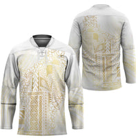 Samoa Lotu Tamaiti Mamanu Siapo Hockey Jersey Golden Plumeria LT7 - Polynesian Pride
