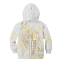 Samoa Lotu Tamaiti Mamanu Siapo Kid Hoodie Golden Plumeria - Polynesian Pride