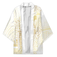 Samoa Lotu Tamaiti Mamanu Siapo Kimono Golden Plumeria LT7 Unisex Gold - Polynesian Pride