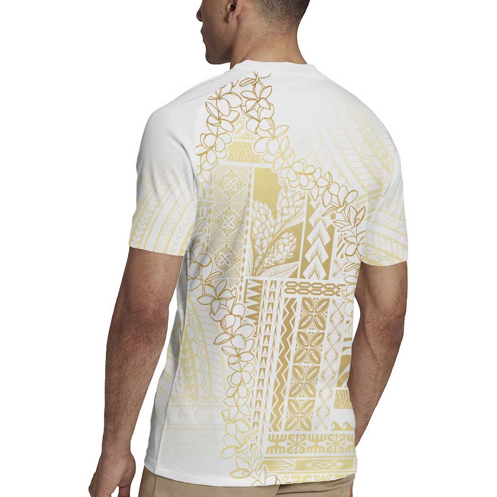 Samoa Lotu Tamaiti Mamanu Siapo Rugby Jersey Golden Plumeria LT7 - Polynesian Pride