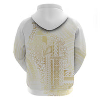 Samoa Lotu Tamaiti Mamanu Siapo Zip Hoodie Golden Plumeria - Polynesian Pride